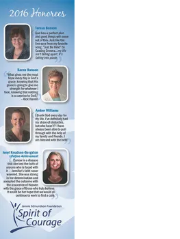 Spirit of Courage Recipients 2016